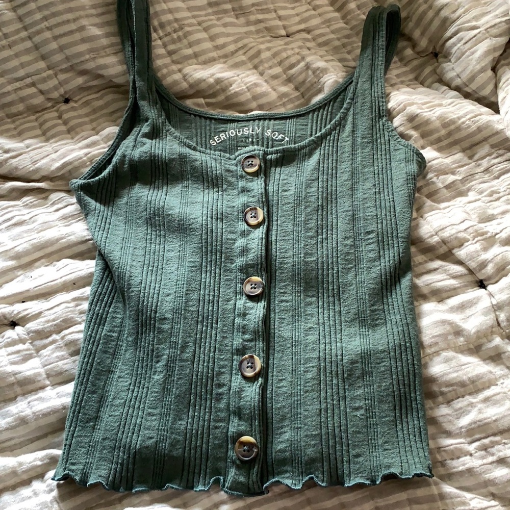 American eagle cropped tank top